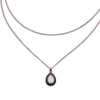 Fashion Retro Water Drop Shape Multi-layer Crystal Pendant Necklace(Drops necklace)