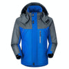Men Winter Thick Fleece Waterproof Outwear Down Jackets Coats, Size: XXXXL(Blue)