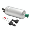 Car 140L/H High Flow In-Line Injection Fuel Pump External Electric Fuel Pump Flow 0580464038 for Mercedes-Benz / Renault / Peugeot / Opel / BMW / Citroen (Silver)