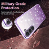 For Samsung Galaxy S23 5G Gradient Glitter Flower All-inclusive Phone Case(Purple)