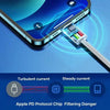 12W PD USB-C / Type-C to 8 Pin Data Cable, Cable Length: 1m(Blue)