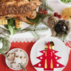6pcs /Pack Christmas Decorations Christmas Tree Shape Knife and Fork Sleeve Tableware Bag(Green)