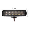 6 inch 18W 6000K IP68 8D Car Boat Marine Work Lights Spotlight LED Bulbs, DC 10-30V (White Light)