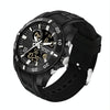 SANDA 791 Watch Genuine Fashion Sports Multifunction Electronic Watch Popular Men luminous Wrist Watch(White)