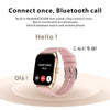 Qx5 1.96 inch BT5.2 Smart Sport Watch, Support Bluetooth Call / Sleep / Blood Oxygen / Temperature / Heart Rate / Blood Pressure Health Monitor(Blue)
