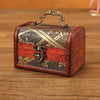 Wooden Crystal Jewelry Storage Box Antique Distressed Wedding Candy Gift Box(6076H Narcissus)