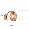 5W Warm Light Simple Bedroom Study Bedside Lamp LED Wall Lamp Creative Corridor Wall Lamp(2032 Gold)