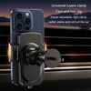 Car Magsafe Wireless Charger Transparent Induction 120W Fast Charging Universal Mobile Phone Bracket(Black)