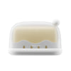 Traveling Portable Sealed Soap Box Household Bathroom Soap Holder(White)