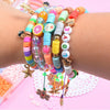 25 Grid 6mm Soft Ceramic Bead Flakes DIY Bracelet Necklace Making Materials