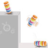Children Number Puzzle Arithmetic Multicolor Rotating Shaft Baby Early Education Wooden Teaching Kids, Style:  Cylinder