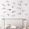 40x60cm Wardrobe Clothing Identifies Wall Stickers