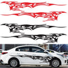 2 PCS/Set D-144 Fire Element Pattern Car Modified Decorative Sticker(Yellow)