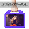 For Amazon Kindle Fire HD8 2020 Thumb Bracket EVA Shockproof Tablet Case(Purple)