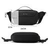 WEPOWER Men Crossbody Bag Multi-Functional Sports Waist Bag Outdoor Small Shoulder Bag(Black)