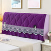 Bedside All-Inclusive Anti-Collision Quilted Thick Fabric Protective Cover, Size: 60x120cm(Eight Petals Purple)