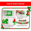 12 Inch Christmas Balloon Combination Set Christmas Scene Decoration(Red And Green Flag Set)