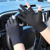 Outdoor Bicycle Riding Fishing Gloves Thin Breathable Anti-UV Sports Ice Silk Gloves, Style: Women Full Finger Pink