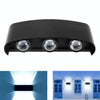 6 LEDs Garden Aluminum Double Head Wall Light(White Light)