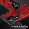 For Samsung Galaxy S23 Ultra 5G Lens Holder MagSafe Phone Case(Red)