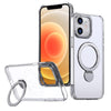 For iPhone 11 Wing Series Gen2 MagSafe Metal Ring Holder Phone Case(Transparent)