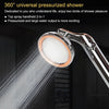 Universal Pressurized One-touch Water Stop Hand Shower Head, Color:Silver Color Gold