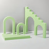Ladder Combo Kits Geometric Cube Solid Color Photography Photo Background Table Shooting Foam Props (Green)