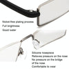 TR90 Seniors Clear Glasses With Portable Case Lightweight Presbyopic Glasses, Degree: +1.50(Blue)