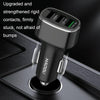 QIAKEY GT680 3 USB Ports Fast Charge Car Charger(Black)