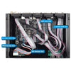 HYSTOU K4 Windows 10 or Linux System Mini ITX PC, Intel Core i5-4200U 2 Core 4 Threads up to 1.60-2.60GHz, Support mSATA, WiFi, 8GB RAM DDR3 + 128GB SSD