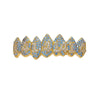 Halloween Vampire 8 Zircon Hip Hop Braces, Colour: Gold Lower Teeth