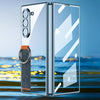 For Samsung Galaxy Z Flip6 GKK Integrated Phantom Plating Side Wrist Strap Ring Phone Case(Mountain Gray)