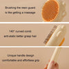 Pet Grooming Brush Green - Deshedding & Detangling for Cats & Dogs