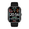 AK58 1.96 inch Screen Bluetooth Smart Watch, Silicone Band, Support Health Monitoring & 100+ Sports Modes(Black)