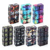 3 PCS Unlimited Magics Cube Colorful UV Printing Pocket Magic Cube Variety Folding Fingertip Magic Cube Decompression Toy(No.168-8-33 White Skull)