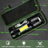 A10 Mini 395nm Ultraviolet Ray Detection Lamp COB Flashlight(Black)