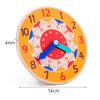 KBX-974 5 PCS Time Cognition Digital Clock Children Early Education Toy(Rose Red)