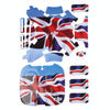4D Imitation Carbon Fiber PVC Water Resistance Sticker Kit for DJI Phantom 3 Quadcopter & Remote Controller & Battery(UK Flag Pattern)