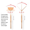 Stainless Steel Rotating Extension Eyelash Inspection Mirror, Style: Square (Gold)