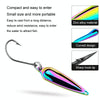 PROBEROS DW602 Long Casting Metal Sequins Lure Moth Sequins Warp Beak Fake Lure, Color: Color B(2.5g)