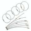 JJ11087 10pcs Stainless Steel Wire Ring Key Ring Wire Chain Key Chain