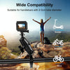 PULUZ Motorcycle O-Clip Quick Release Clamp Handlebar Fixed Mount Holder for GoPro and Other Action Cameras(Black)