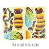 Children Insects Cognition DIY 3D Puzzle KT Board Handmade Simulation Animal Model Toys, Model: Bee
