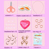 25 Grid  Acrylic Beaded Kids DIY Necklace Bracelet Toys(Crystal Rabbit)