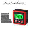 3 Button Mini Precision Magnetic Digital Tilt Box / Tilt Meter / Inclinometer(Red)
