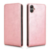 For Samsung Galaxy A05 4G Magnetic Vertical Flip Leather Phone Case(Rose Gold)