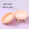 Elevated Donut Pet Bowl, Pink - Protects Cervical Spine