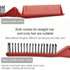 Portable Travel Folding Comb Anti-static Massage Comb(Rose Red)