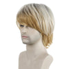 Light Blond Short Hair Men Chemical Fiber Wig(Light Gold)