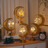 LED Wrought Iron Moon Shape Atmosphere Bedroom Table Lamp(Moon Star)